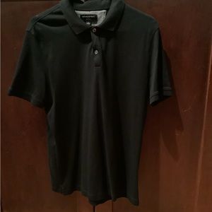 Banana Republic Dress Polo, Black, 100% Cotton, Size Large